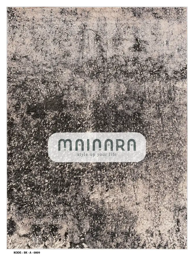 Karpet Abstrak (BK-A-0009) - Black,Cream