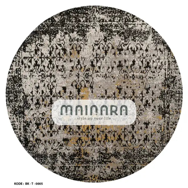 Karpet Tradisional (BK-T-0005) - Black,Grey,Gold