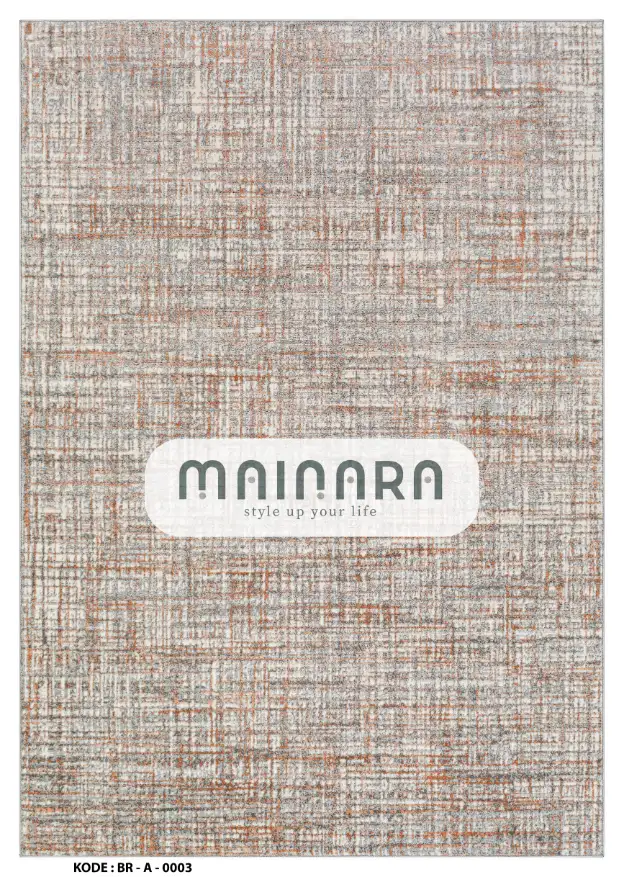 Karpet Abstrak (BR-A-0003) - Brown,Grey