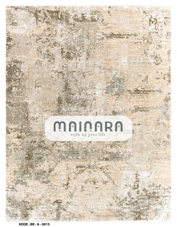 Karpet Abstrak (BR-A-0015) - Brown,Grey