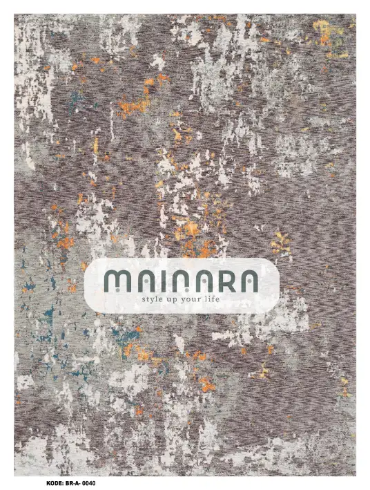 Karpet Abstrak (BR-A-0040) - Brown,Grey