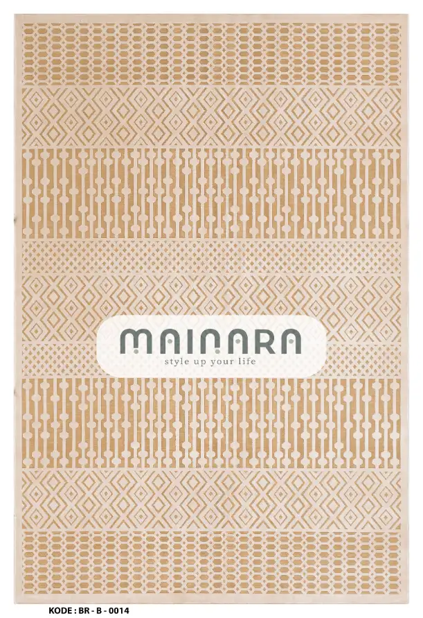 Karpet Bohemian (BR-B-0014) - Brown,Cream
