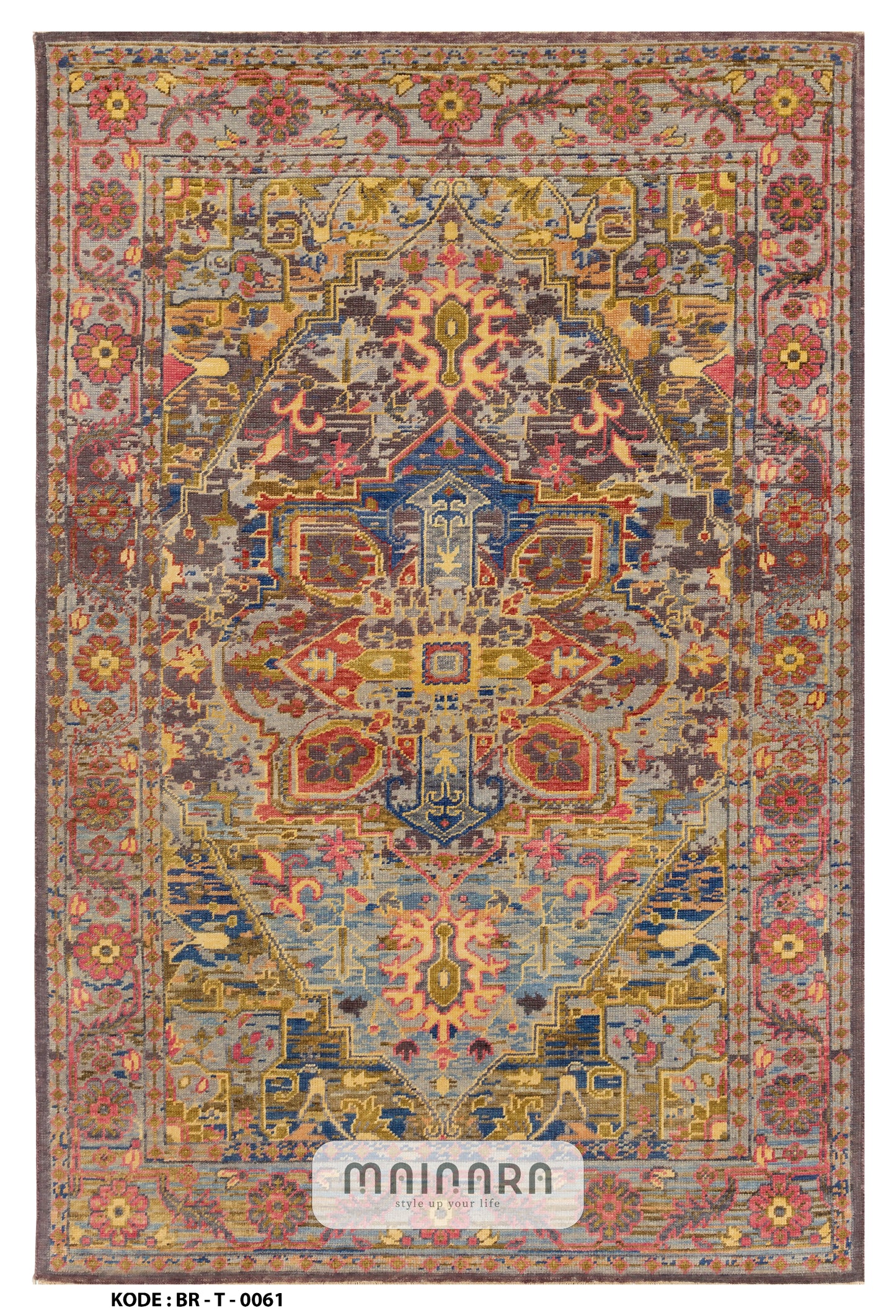 Karpet Tradisional (BR-T-0061) - Brown,Red