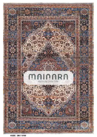 Karpet Tradisional (BR-T-0100) - Brown,Blue
