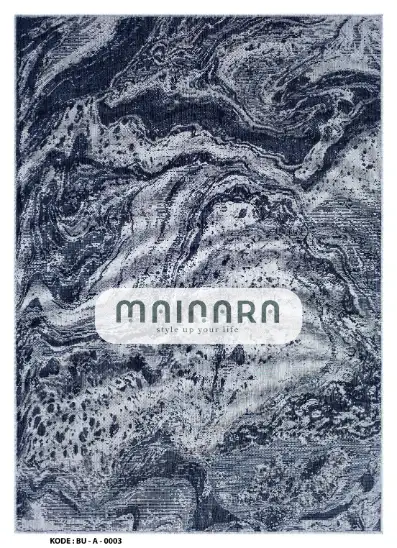 Karpet Abstrak (BU-A-0003) - Blue,Grey