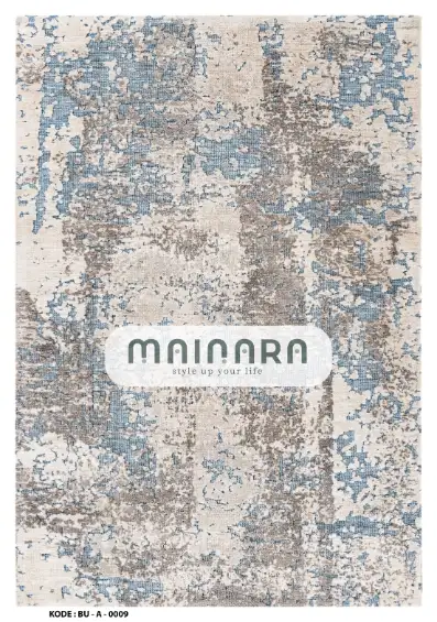 Karpet Abstrak (BU-A-0009) - Blue,Grey
