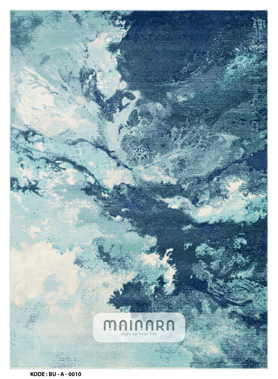 Karpet Abstrak (BU-A-0010) - Blue
