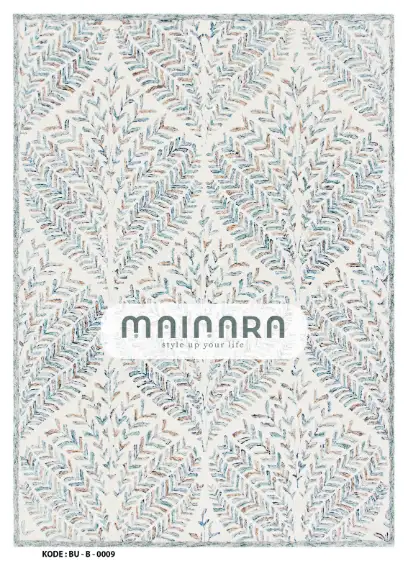Karpet Bohemian (BU-B-0009) - Blue,Cream,Brown