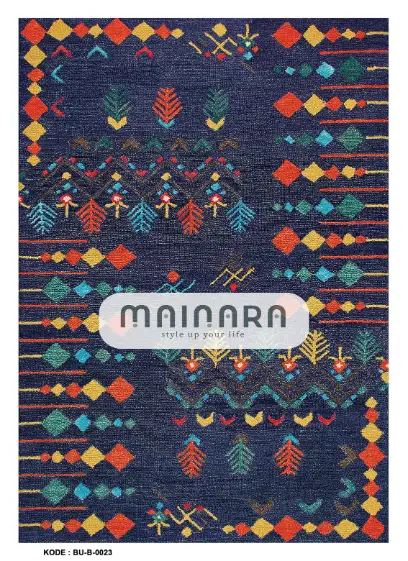 Karpet Bohemian (BU-B-0023) - Blue,Yellow,Orange,Green