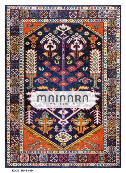 Karpet Bohemian (BU-B-0024) - Blue,Orange,Purpel,Pink,Yellow