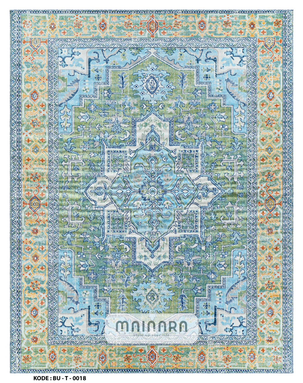 Karpet Tradisional (BU-T-0018) - Blue,Green