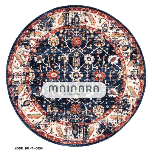 Karpet Tradisional (BU-T-0056) - Blue,Orange