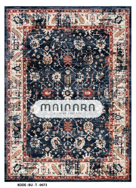Karpet Tradisional (BU-T-0073) - Blue,Brick