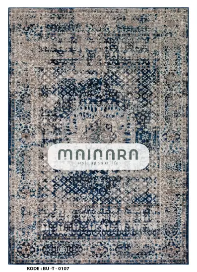 Karpet Tradisional (BU-T-0107) - Blue,Grey