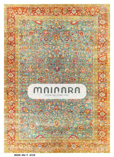 Karpet Tradisional (BU-T-0109) - Blue,Yellow,Orange