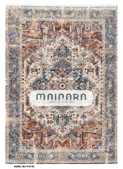 Karpet Tradisional (BU-T-0130) - Blue,Brown