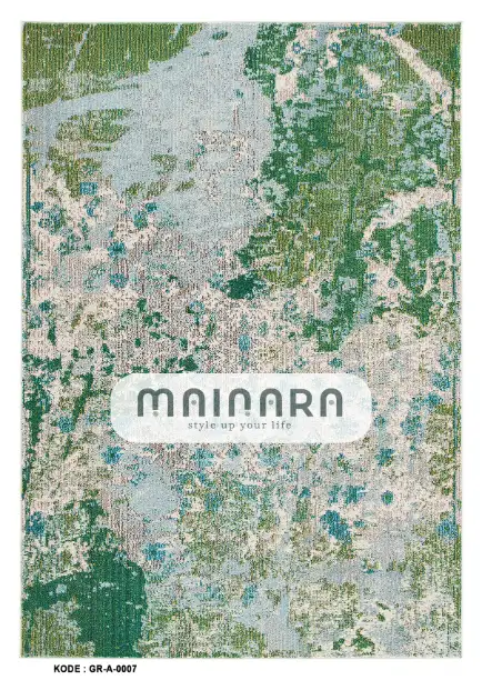 Karpet Abstrak (GR-A-0007) - Green,Grey