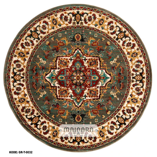 Karpet Tradisional (GR-T-0032) - Green,Red,Brown