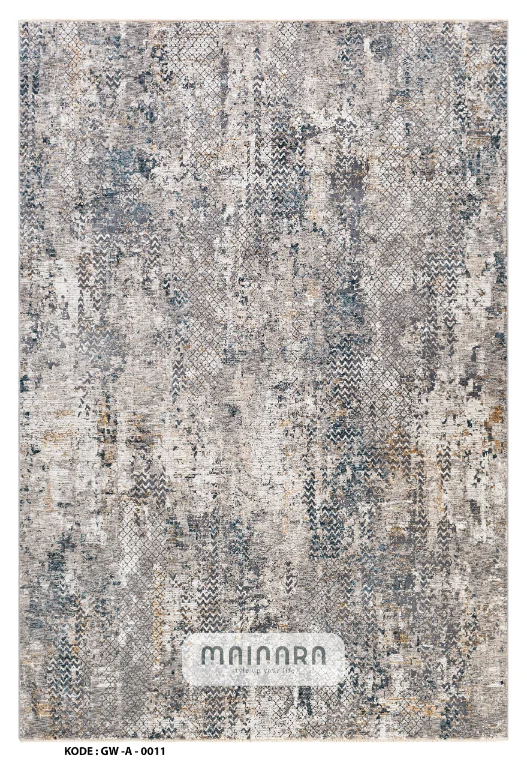 Karpet Abstrak (GW-A-0011) - Grey,Blue,Cream