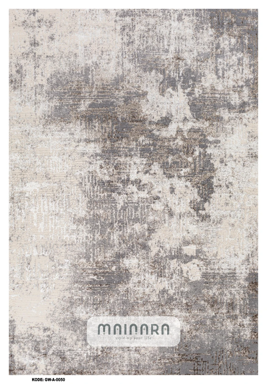 Karpet Abstrak (GW-A-0050) - Grey