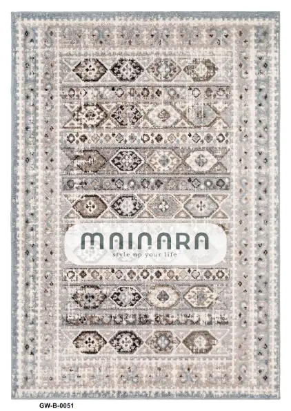 Karpet Bohemian (GW-B-0051) - Grey,Cream