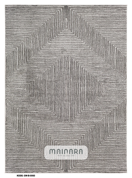 Karpet Abstrak (GW-B-0060) - Grey