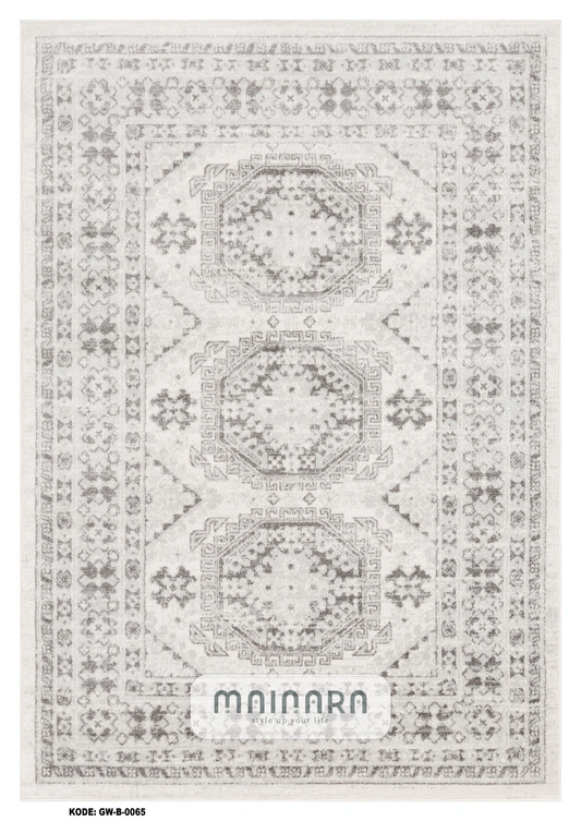 Karpet Abstrak (GW-B-0065) - Grey