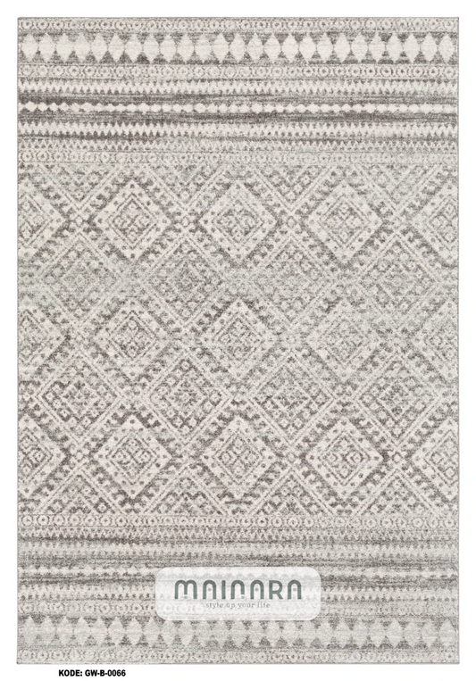 Karpet Abstrak (GW-B-0066) - Grey