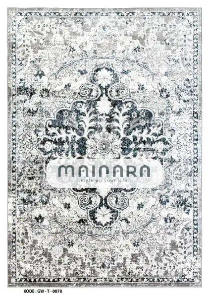 Karpet Tradisional (GW-T-0078) - Grey,Blue