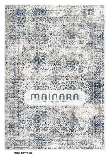 Karpet Tradisional (GW-T-0103) - Grey,Blue