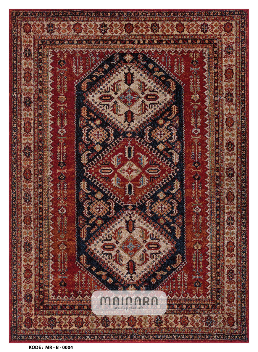 Karpet Bohemian (MR-B-0004) - Red,,Black,Brown