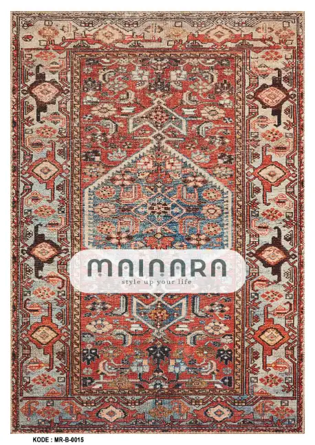 Karpet Bohemian (MR-B-0015) - Red,Orange,Brown,Blue