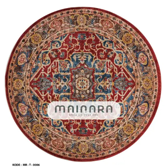 Karpet Tradisional (MR-T-0006) - Red,Blue,Gold,Brown