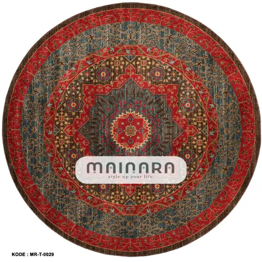 Karpet Tradisional (MR-T-0029) - Maroon,Red,Green