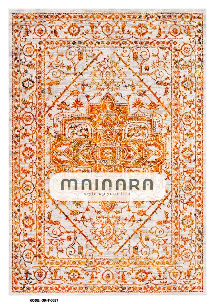 Karpet Tradisional (OR-T-0057) - Orange