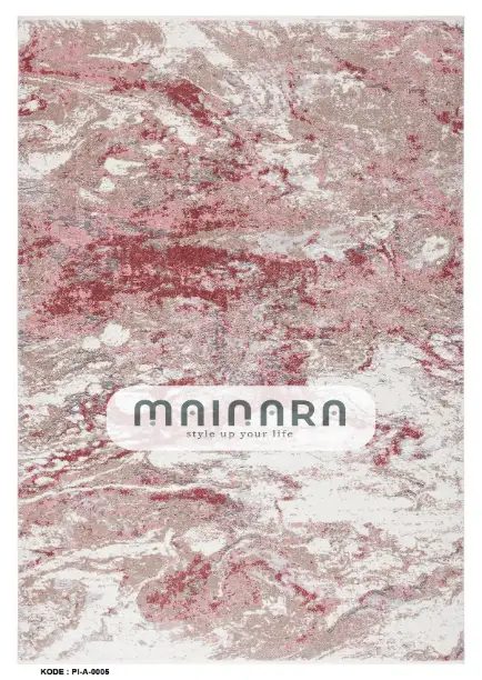 Karpet Abstrak (PI-A-0005) - Pink,Peach