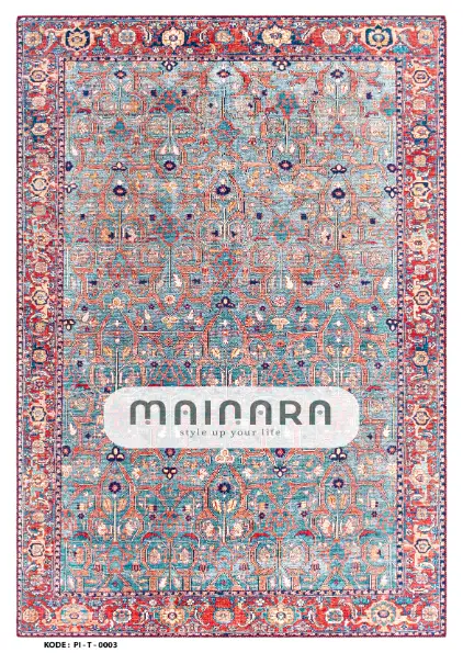 Karpet Tradisional (PI-T-0003) - Pink,Blue