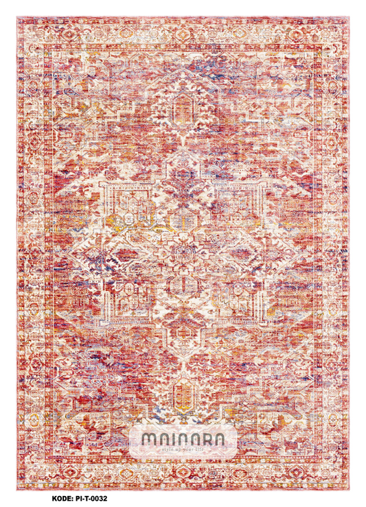 karpet Tradisional (PI-T-0032) - Pink,Orange