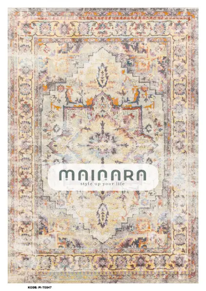karpet Tradisional (PI-T-0047) - Pink,Cream