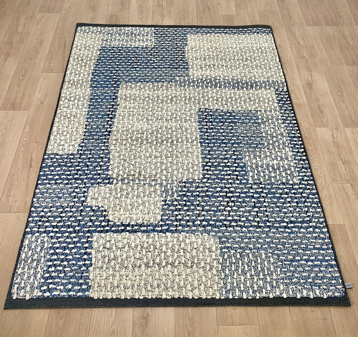 Karpet Abstrak (BU-A-0029) - Blue,Brown,Cream