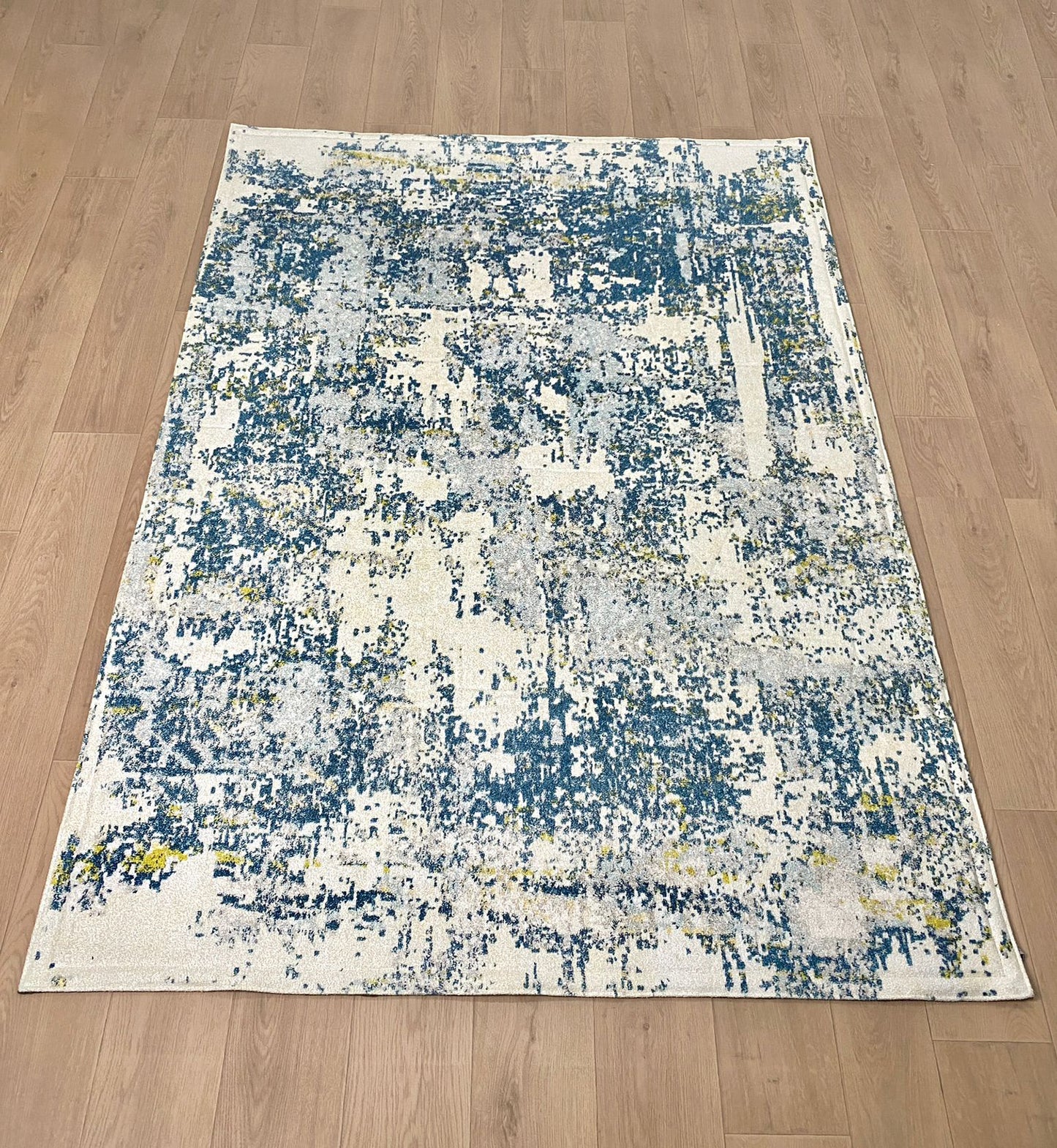 Karpet Abstrak (BU-A-0006) - Blue,Grey,Lime