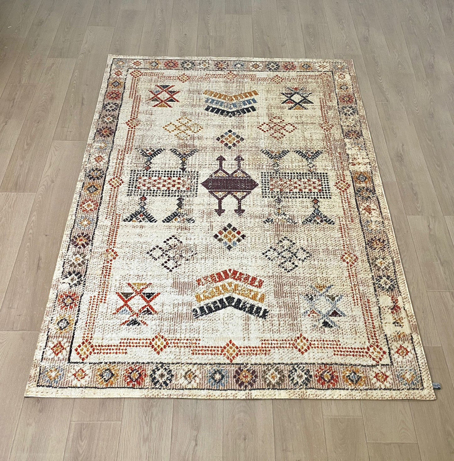 Karpet Bohemian (BR-B-0013) - Brown,Cream,Orange,Blue,Red