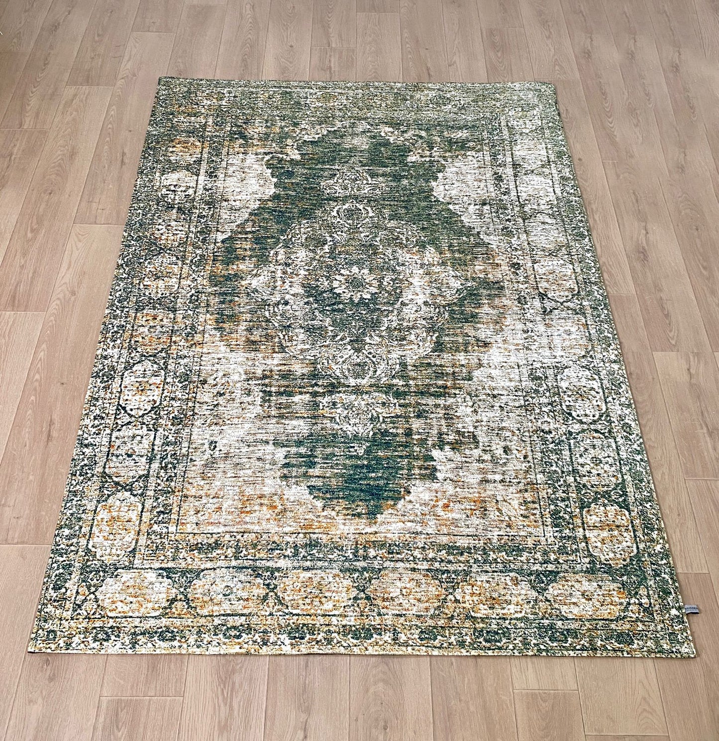 Karpet Tradisional (GR-T-0006) - Green,Cream