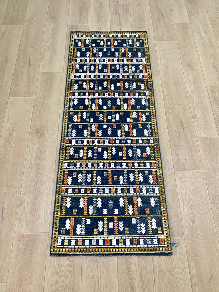Karpet Bohemian (BR-B-0017) - Brown,Gold,White,Grey,Orange
