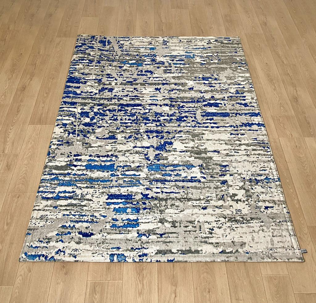 Karpet Abstrak (BU-A-0002) - Blue,Grey