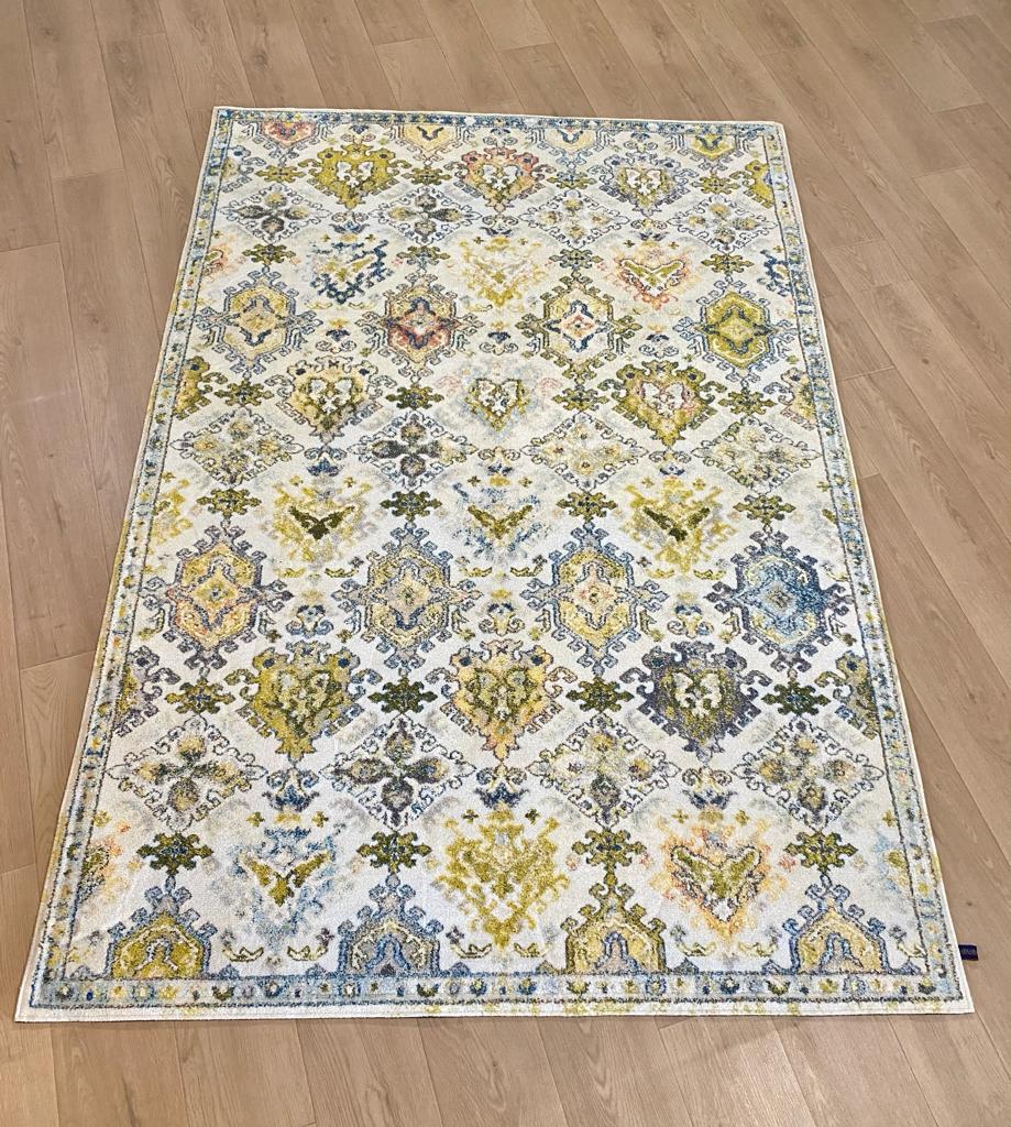 Karpet Tradisional (GR-T-0024) - Green,Grey,Lime,Blue