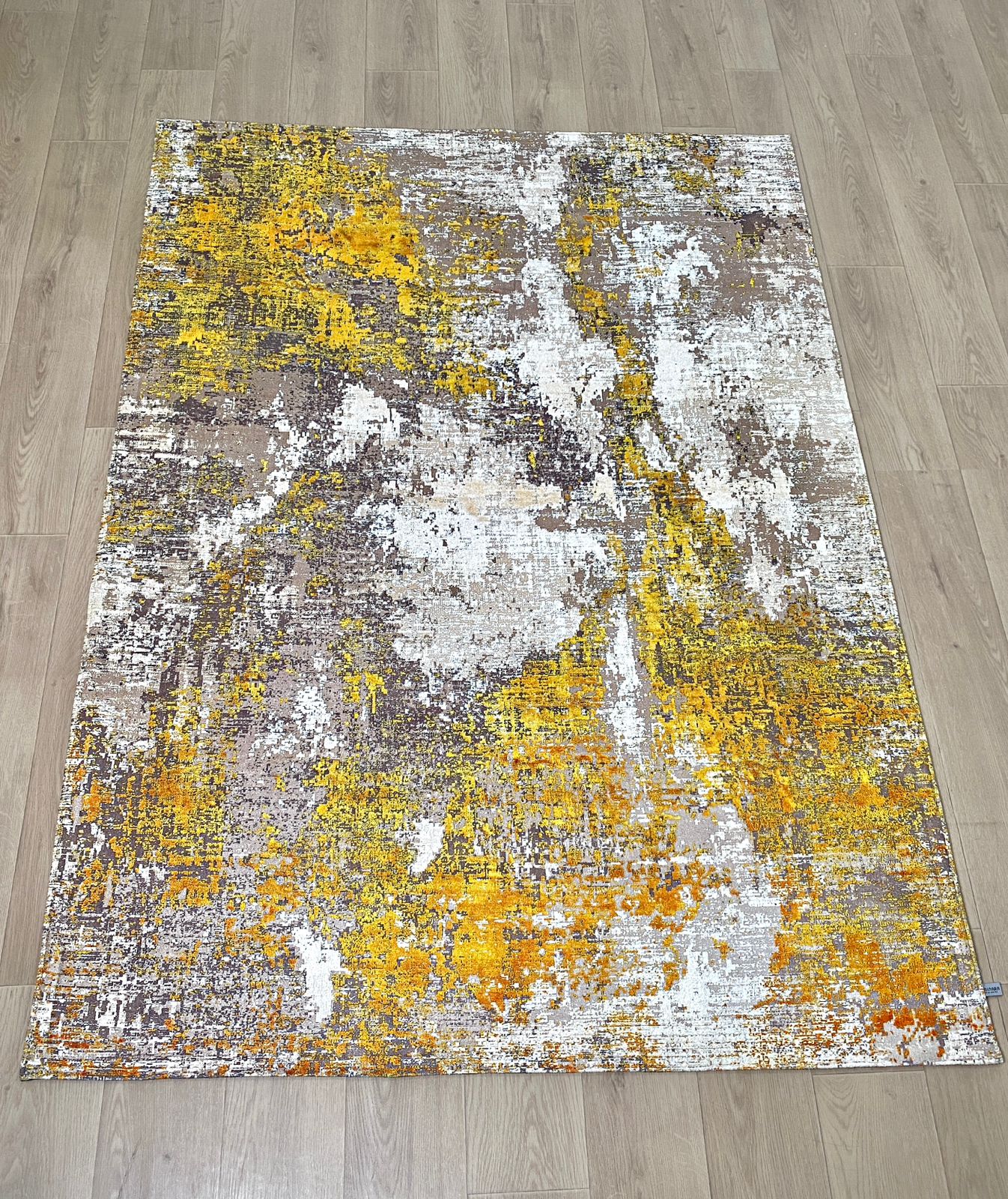 Karpet Abstrak (YL-A-0004) - Yellow,Cream