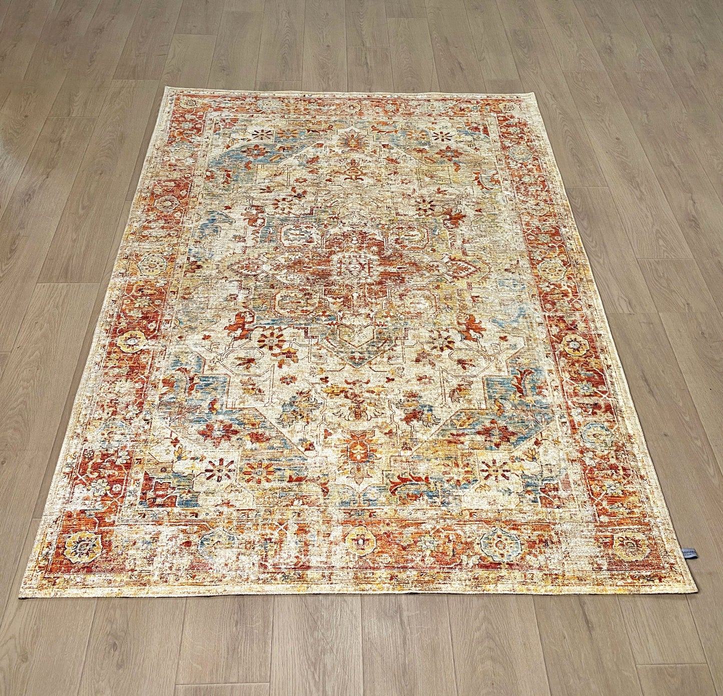 Karpet Tradisional (BR-T-0028) - Brown,Orange,Blue