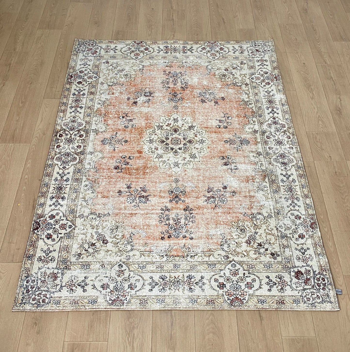 Karpet Tradisional (BR-T-0048) - Brown,Cream,Pink