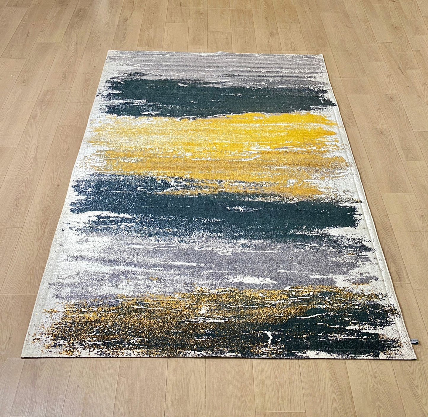Karpet Abstrak (YL-A-0009) - Yellow,Black